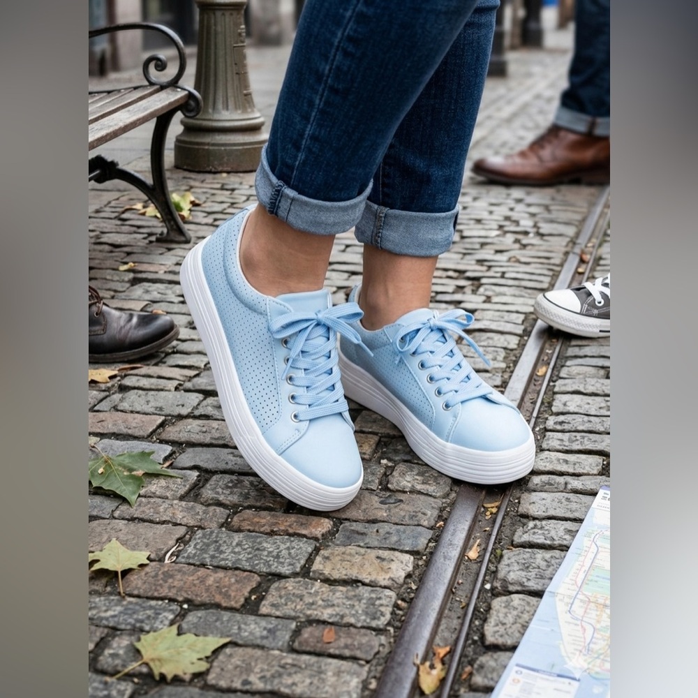 SIZE 8 Jabasic® NEW Women’s Platform Sneakers Breathable Casual Walking Shoes